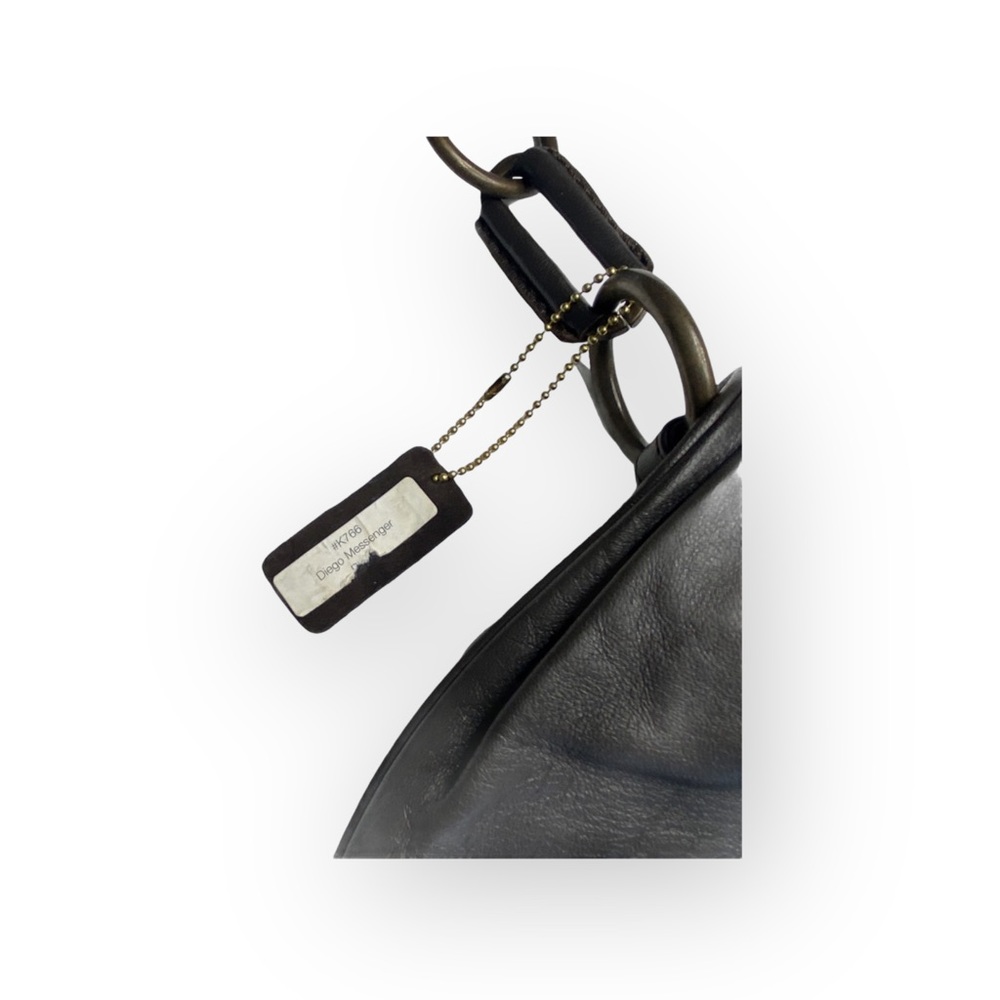 HTF: new Kale  Fashion Forward Diego Lambskin Messenger Bag  Chocolate Leather - Picture 12 of 16